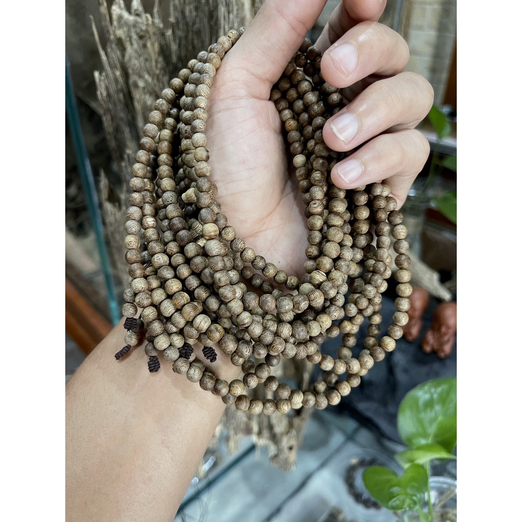 Vòng tay trầm hương tốc hàng việt mộc thơm ngọt chuẩn tự nhiên 6mm