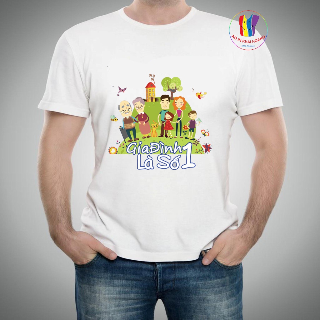 áo thun gia đình là số 1 dễ thương coton co giản thoải mái