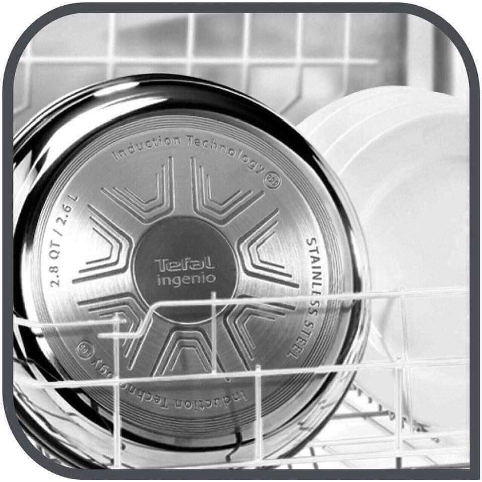 Bộ chảo Tefal Ingenio Preference 22 + 26cm chung tay cầm, bên ngooài inox, bên trong chống dính