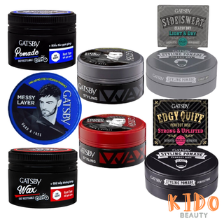 Wax vuốt tóc nam gatsby styling wax | styling pomade 75g - sáp vuốt tóc easy restylable 65g