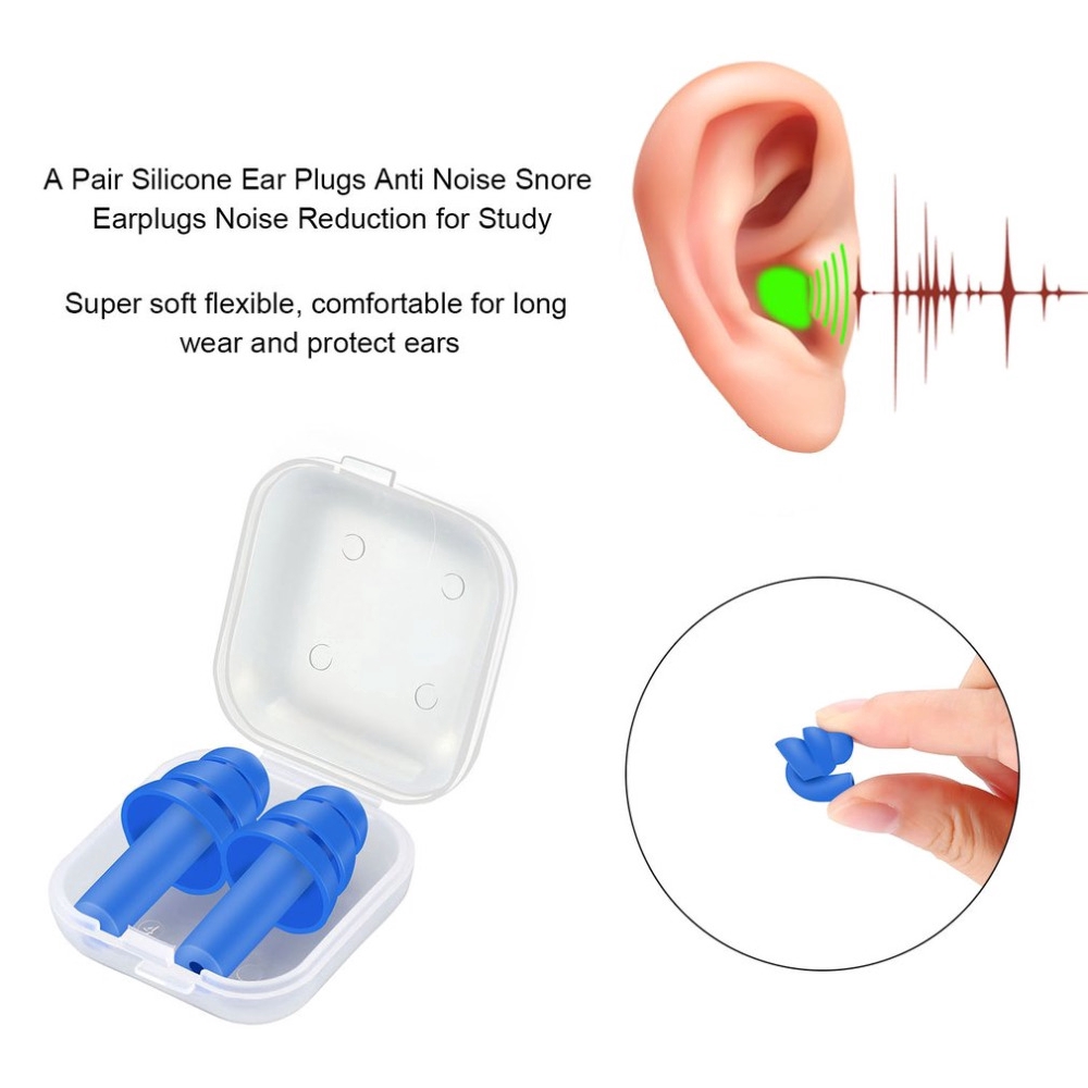Chốt Silicone nhét tai giảm tiếng ồn mang đến cho bạn 1 giấc ngủ ngon