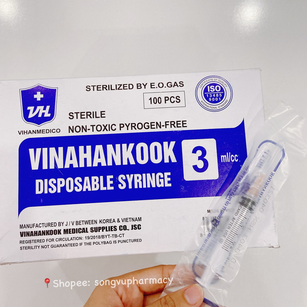 Bơm tiêm sử dụng 1 lần 1ml - 3ml - 5ml - 10ml - 20ml