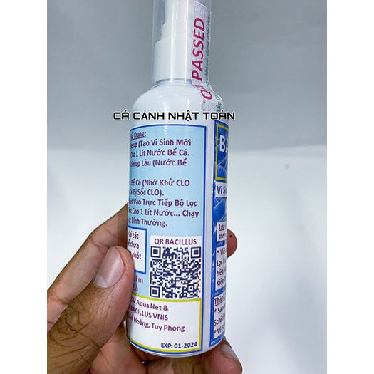 MEN VI SINH LÀM TRONG NƯỚC CHO BỂ CÁ CẢNH CLEAN WATER AQUA NET 100ML