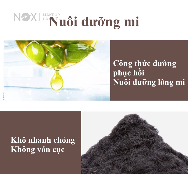 Mascara lót mi NOX 5g dưỡng ẩm làm dài tự nhiên nhanh khô siêu chống nước | BigBuy360 - bigbuy360.vn