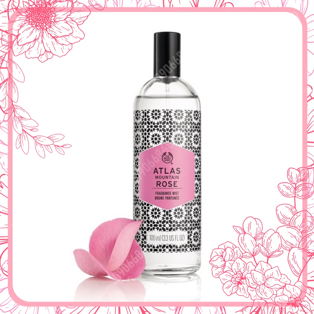 Nước hoa 💓 THE BODY SHOP 💓 Atlas Moutain Rose Fragrance Mist 100ml