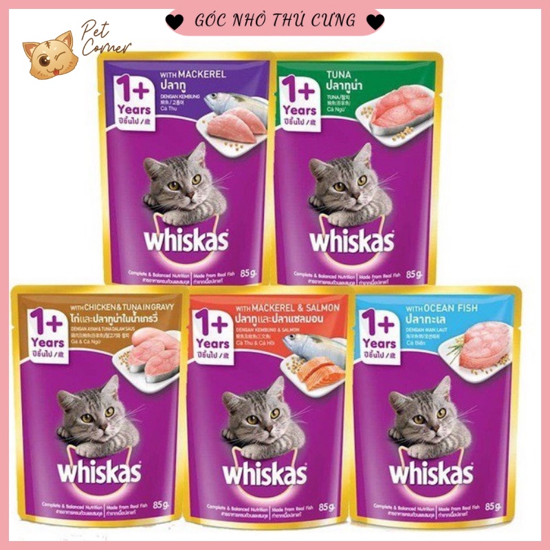 Pate cho mèo Whiskas gói 80gr