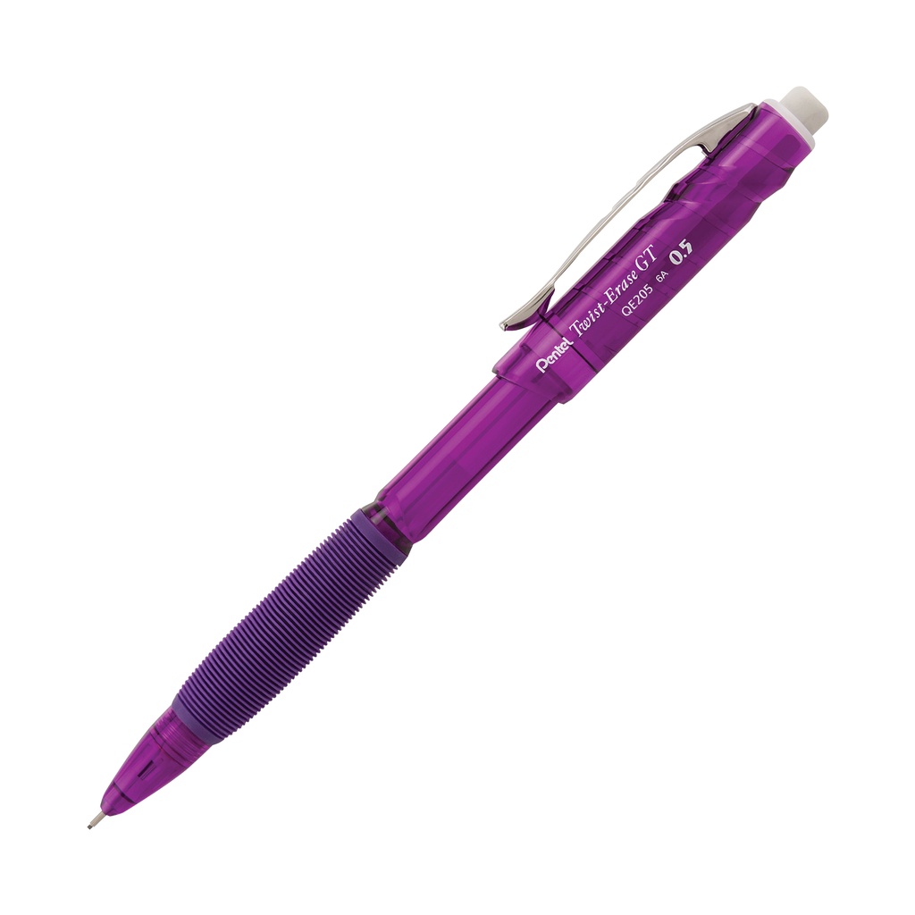 (Chì Bấm Tự Đông) Bút Chì Kim Kỹ Thuật Pentel Twist Erase QE205 Ngòi 0.5mm | Kết Cấu Vỏ Chắc Chắn | Đầu Tẩy Dài Tới 3cm