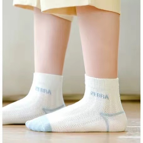 Vớ Cotton Họa Tiết Ngựa Vằn Hoạt Hình Dành Cho Bé 1-12 Tuổi