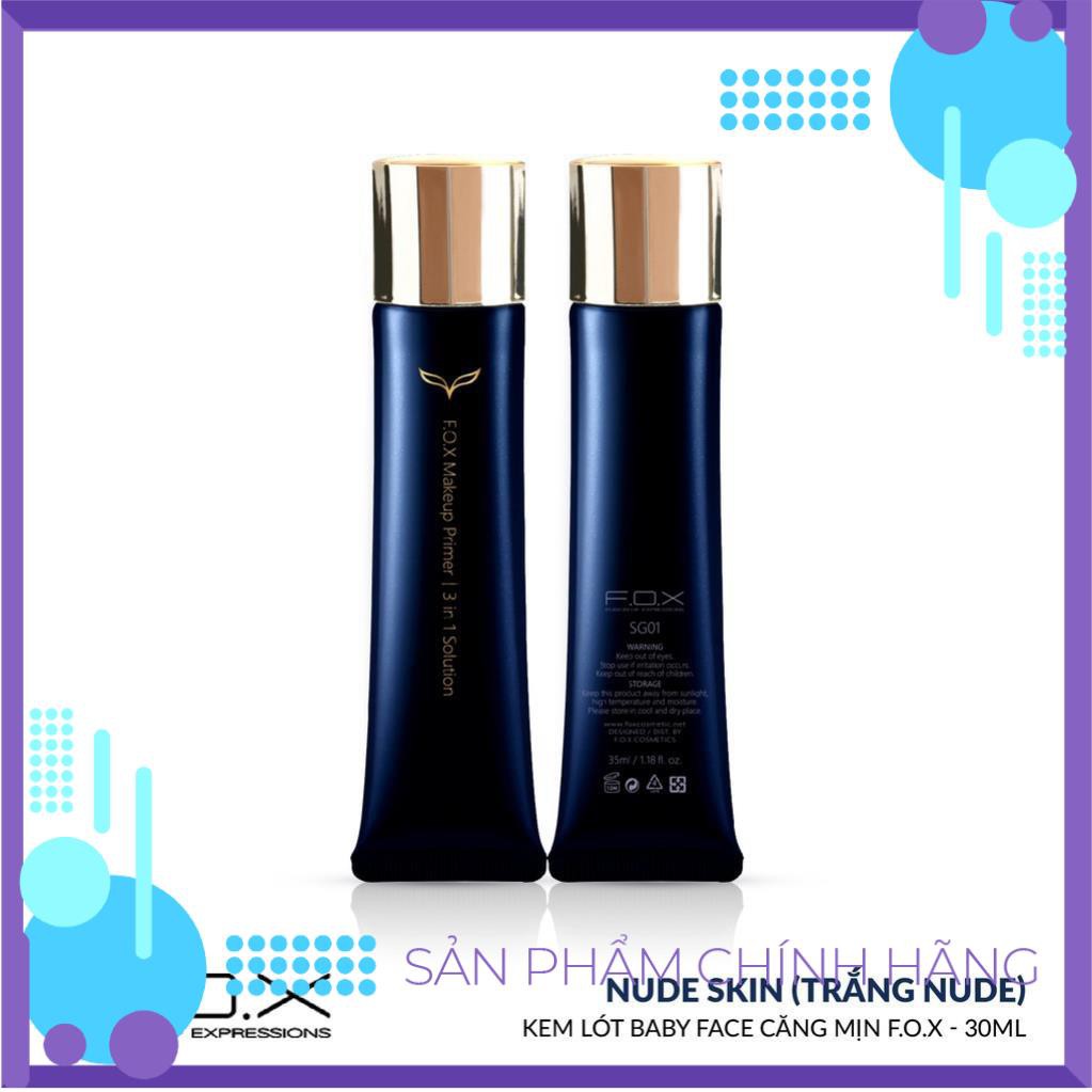 [CHÍNH HÃNG - SIÊU GIẢM GIÁ]  Kem Lót Baby Face Căng Mịn, Trắng Sáng Tức Thì FOX Makeup Primer│3 in 1 Solution 35ml