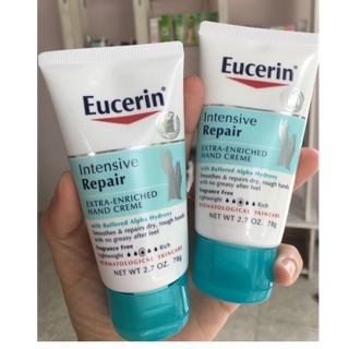 Kem dưỡng da tay hand cream Eucerin Intensive Repair - Hàng xách tay từ Mỹ