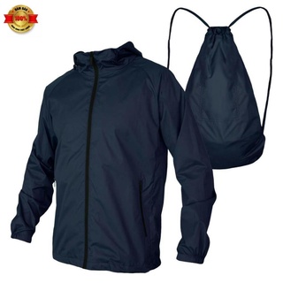 Áo khoác dù nhẹ 2 trong 1 chuyển đổi thành túi balo TTS BKD32 (có túi trong)
