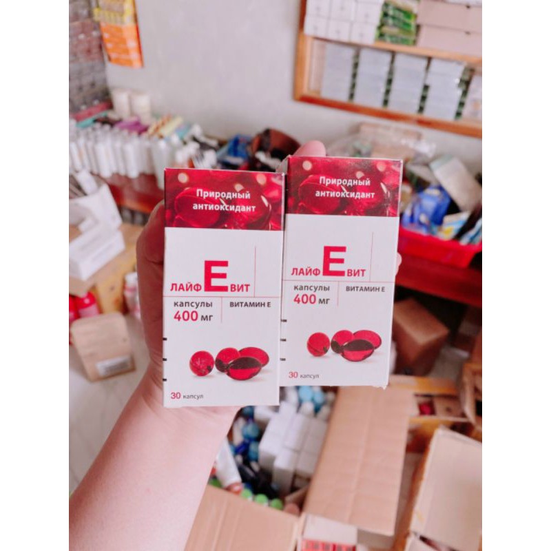 [lọ thủy tinh] Vitamin E đỏ 400mg Zentiva Nga | Thế Giới Skin Care