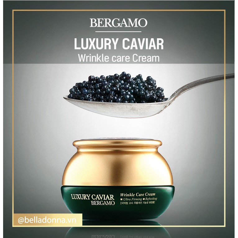 Kem Dưỡng Ngừa Nám Bergamo Luxury Caviar Wrinkle Care Cream 50g