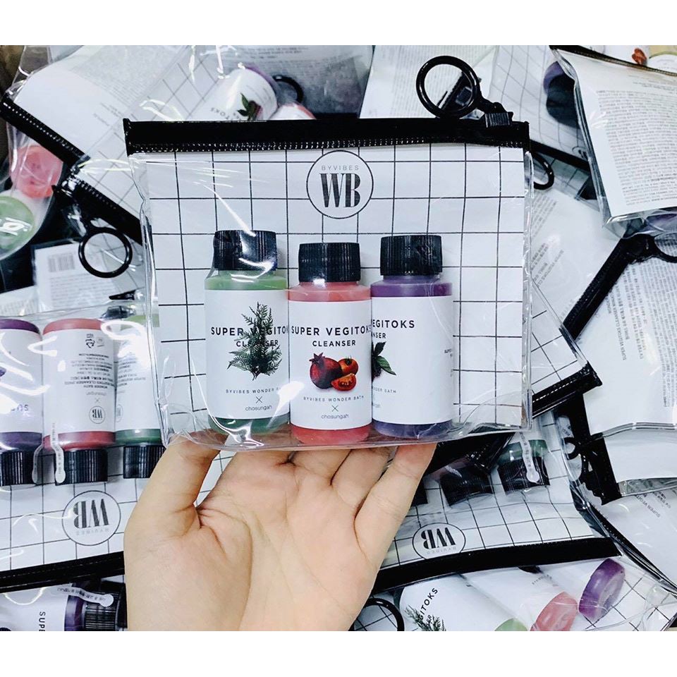 Set 3 Sữa Rửa Mặt Super Vegitoks Cleanser