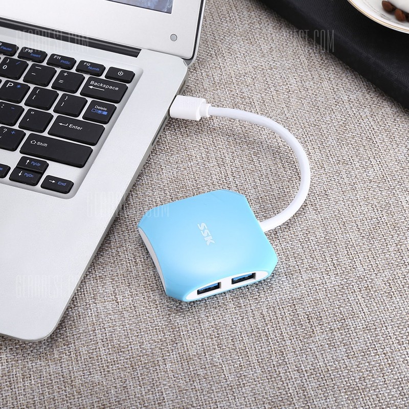 Hub chia cổng USB 3.0 SSK SHU300 từ 1 ra 4 cổng (nhiều màu)