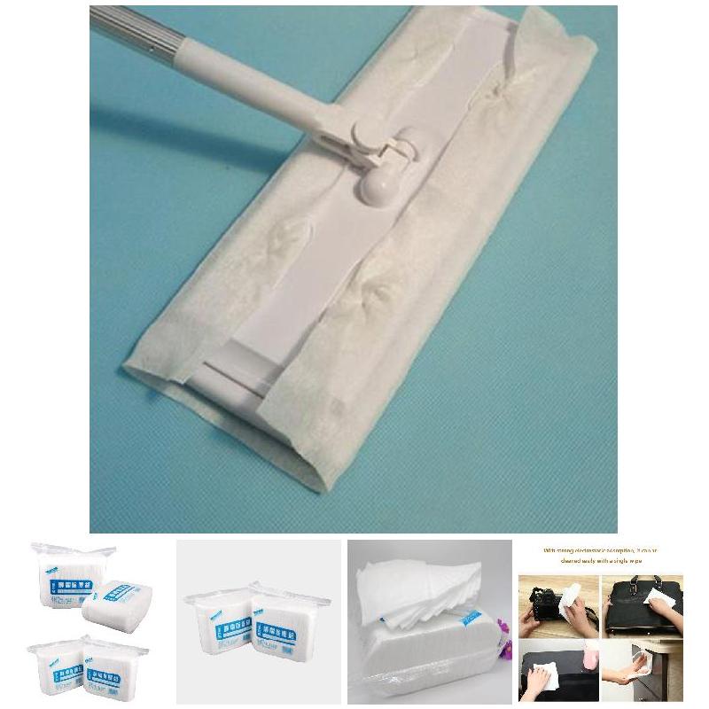 Set 100 Khăn Giấy Lau Bụi Tĩnh Điện Dùng Một Lần Cho Nhà Bếp / Phòng Tắm / Sàn Gỗ