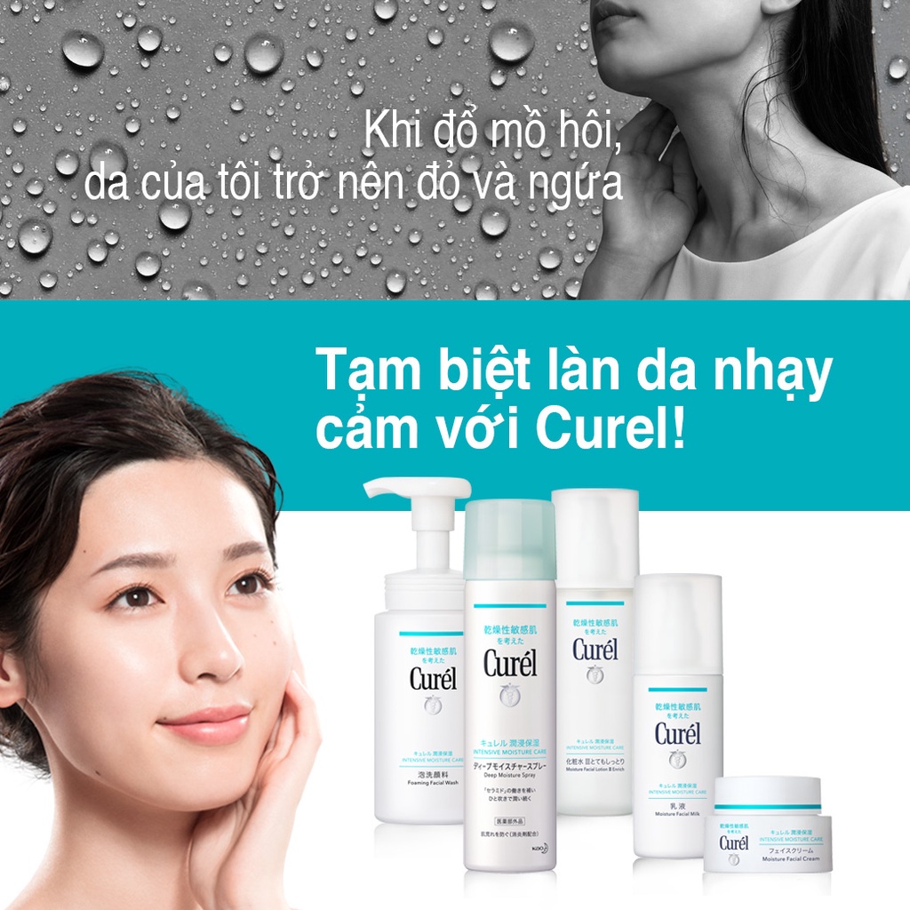 Sữa Dưỡng Toàn Thân Cấp Ẩm Chuyên Sâu Curel Intensive Moisture Care Moisture Milk 220ml