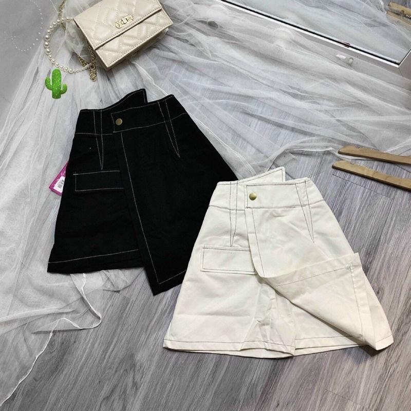 Quần Giả Chân Váy Viền Chỉ Nổi Đắp Chéo ( KÈM ẢNH THẬT ) | BigBuy360 - bigbuy360.vn