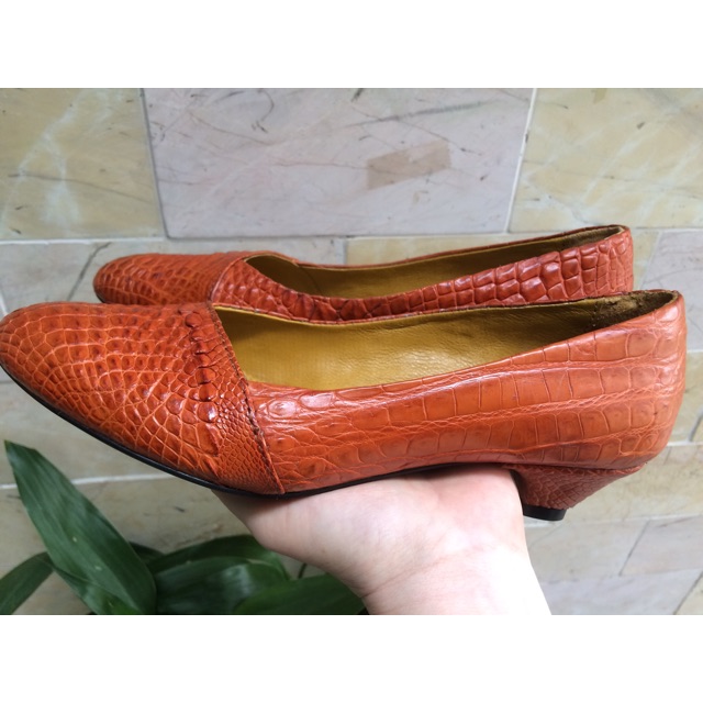 Giày Nữ Da Cá Sấu Gò Vấp