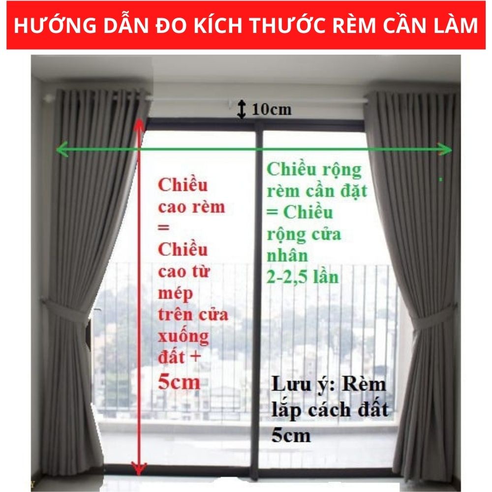 Xưởng may rèm cửa giá rẻ, may mọi kích thước, vận chuyển toàn quốc, tặng dây vén, vản dày dặn cản sáng cực tốt.