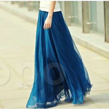 Váy maxi chiffon phong cách Bohemian