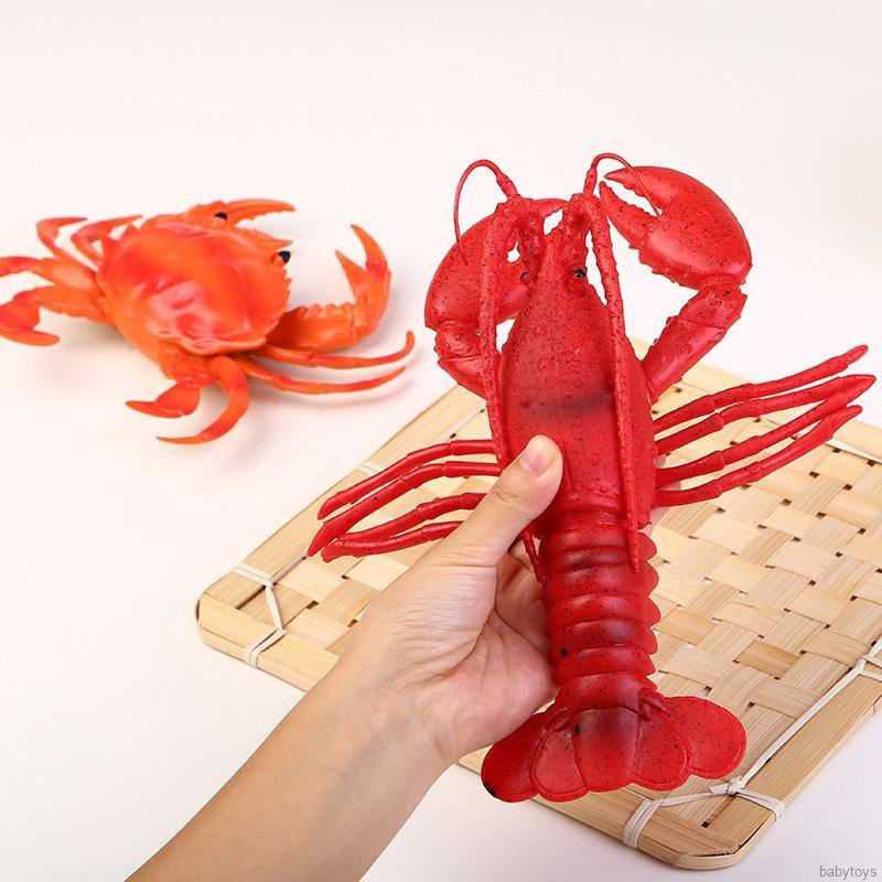 Mô hình tôm/cua bằng nhựa thích hợp trang trí bể cá