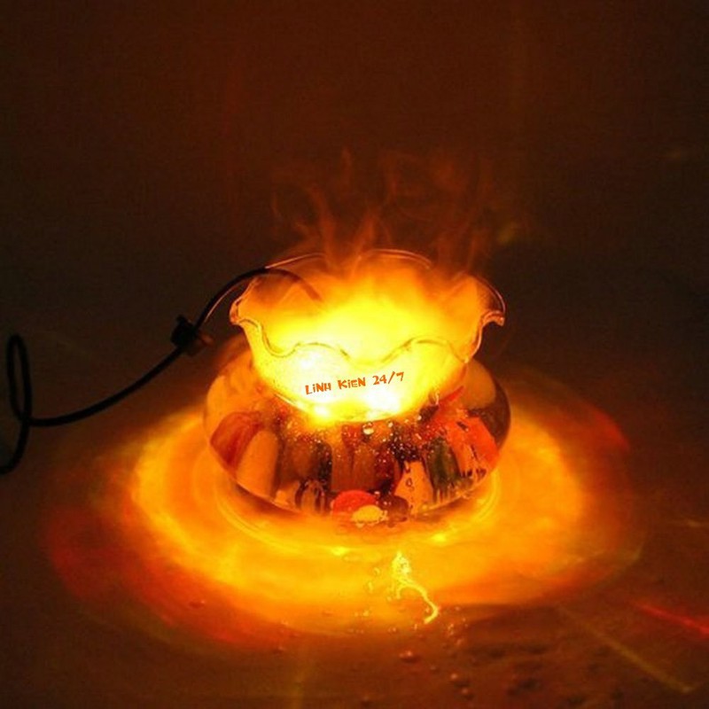 Máy Phun Sương Kèm Nguồn Adapter 24V-1A Có led thay đổi màu