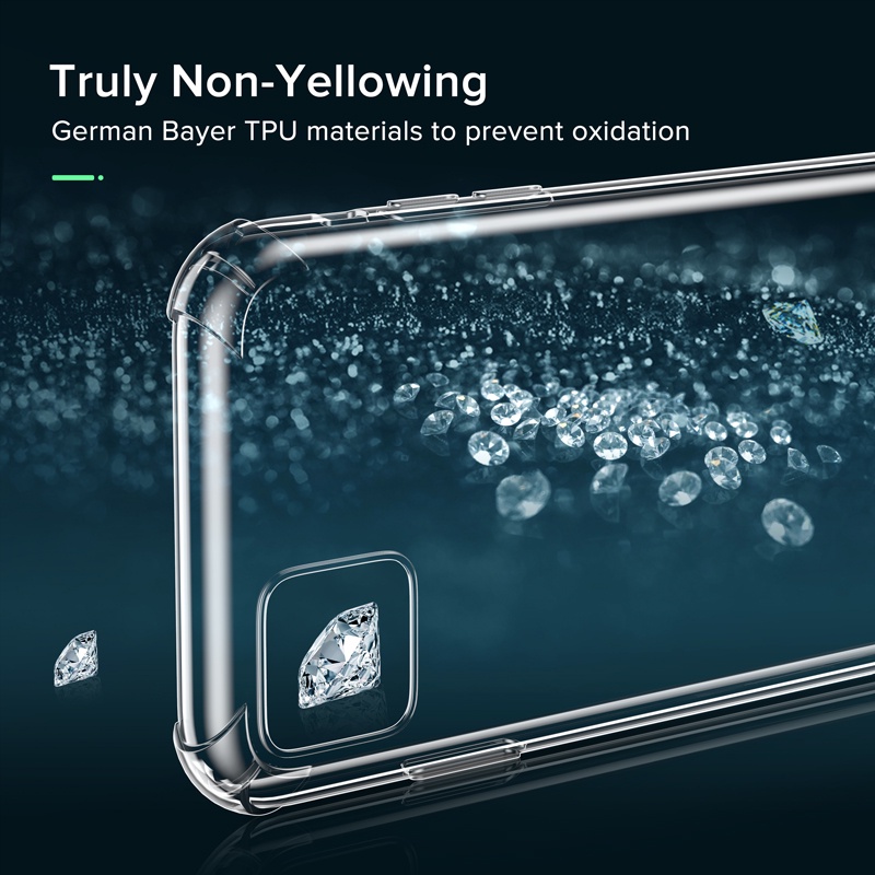 Ốp điện thoại QOOVI silicone dẻo mỏng trong suốt thích hợp cho IPHONE 12 MINI 11 XS X PRO MAX XR SE 8 7 PLUS