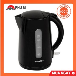 Bình siêu tốc 1.7l sharp ekj-17vps-bk