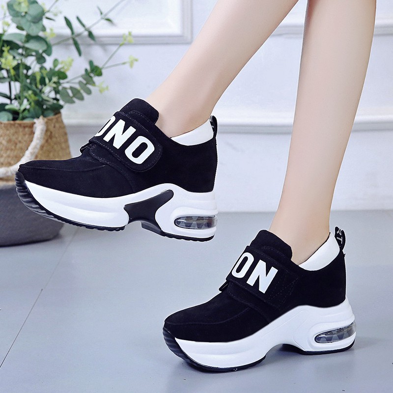T24 giầy thể thao độn đế quai dán ngang thời trang