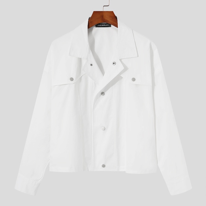 Áo khoác tay dài màu trơn thời trang cho nam size S-5XL