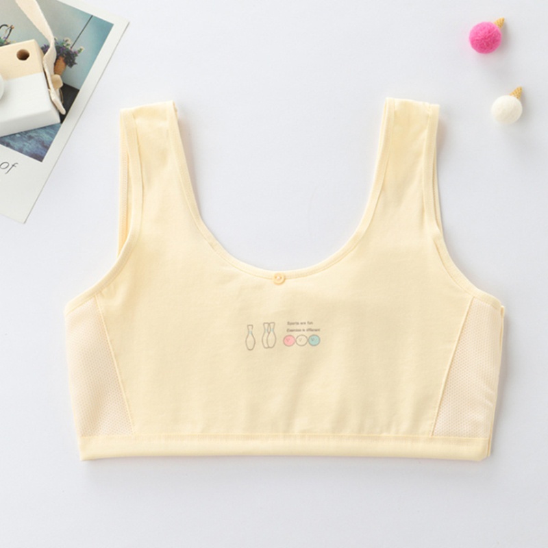 Haha Áo Lót Lưới Hai Lớp In Hình Bowling Dễ Thương Dành Cho Tuổi Teen Nữ