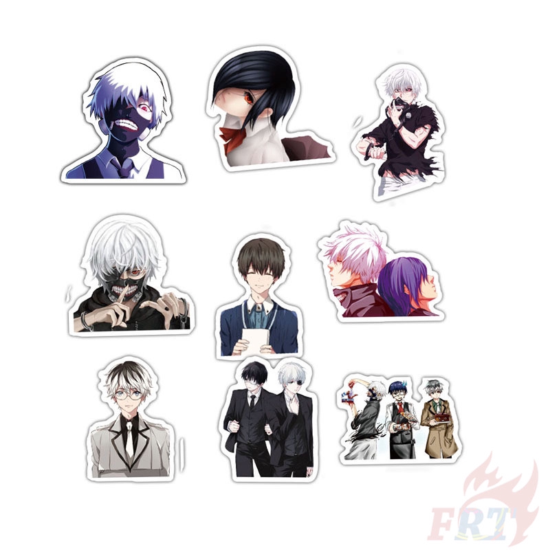 ☠ Tokyo Ghoul - Series 02 Anime Kaneki Ken Touka Kirishima Stickers ☠ 50Pcs/Set Waterproof DIY Fashion Decals Doodle Stickers