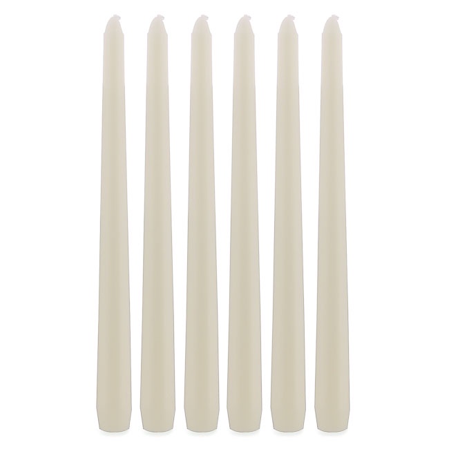 Hộp 6 cây nến thơm taper Miss Candle NQM1991 25 cm, thiết kế theo tiêu chuẩn cắm nến taper (nến hình búp măng non)