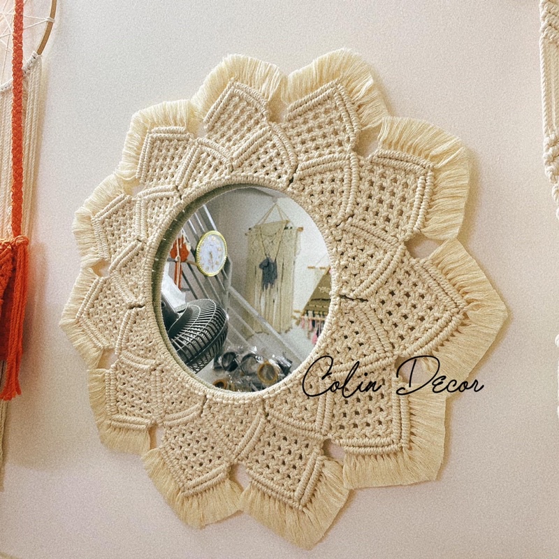 [Mã SKAMLTSM9 giảm 10% đơn 99K] Khung Gương tròn D30, D40 để làm Macrame, trang trí decor