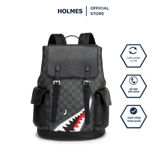 Balo Da Holmes Cho Cả Nam Và Nữ Chất Da Cao Cấp Cực Đẹp Sang Trọng Size Lap 15,6 Inch