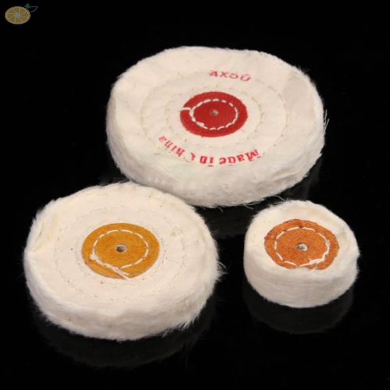 Set bông cotton trắng bằng thép không gỉ cho máy đánh bóng bánh xe hơi