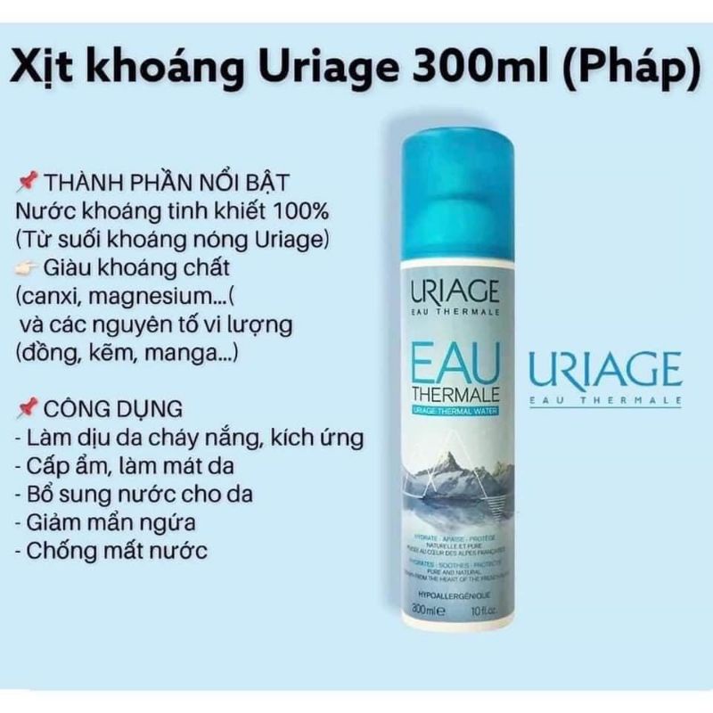 Xịt khoáng uriage 300ml