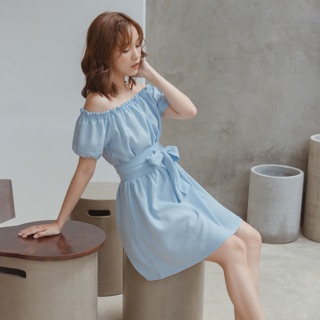 Đầm bẹt vai dây quấn eo Wrap SODA POP