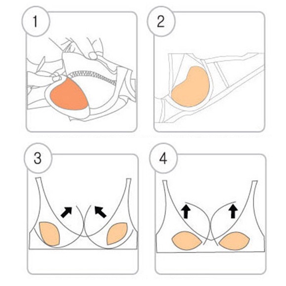 Miếng đệm nâng ngực Aoweinisi bằng silicone vô hình thiết kế tiện dụng cao cấp cho bikini