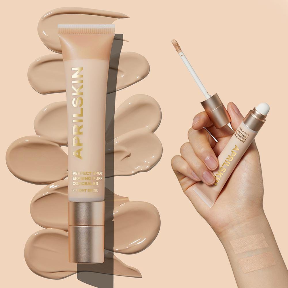 KEM CHE KHUYẾT ĐIỂM CHO LÀN DA HOÀN HẢO APRILSKIN PERFECT SPOT ERASING PUFF CONCEALER SPF30 10G CHÍNH HÃNG - 9829