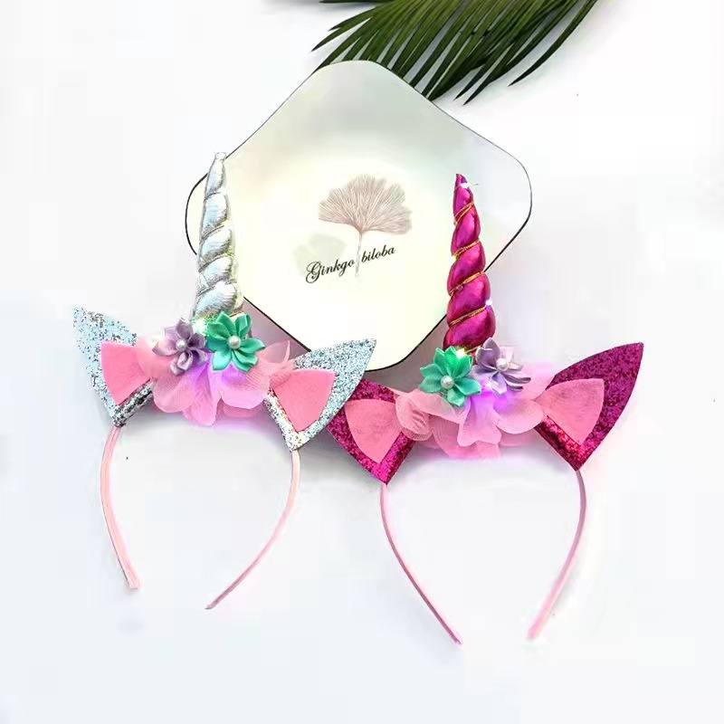 Băng Đô Hình Kỳ Lân Dễ Thương | Băng Đô Cài Tóc Hình Sừng Kỳ Lân