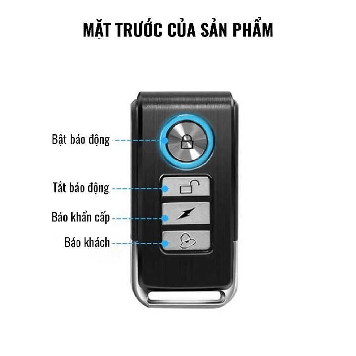 Chuông Báo Động Gắn Cửa Báo Trộm Và Báo Khách Điều Khiển Từ Xa PR-C03 I Bảo hành 12 tháng 1 đổi 1