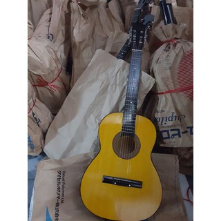 [có quyển hướng dẫn] Đàn guitar classic mặt thông màu vân gỗ/vàng
