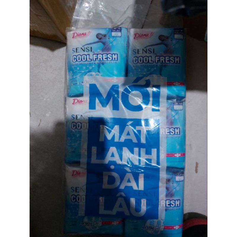 [Combo 6 gói] Băng vệ sinh Diana Sensi Cool Fresh Siêu mỏng có cánh 8 miếng