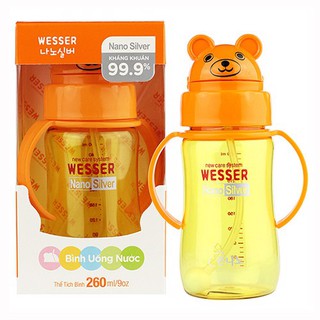 Bình uống nước Wesser 260ml (gấu)