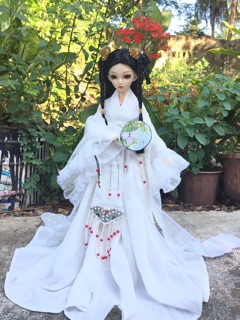 Đồ búp bê bjd 1/4 cổ trang + búi tóc