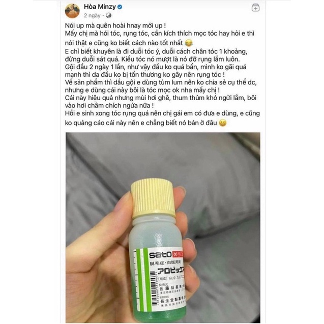 Tinh chất kích thích mọc tóc thảo dược Sato 30ml