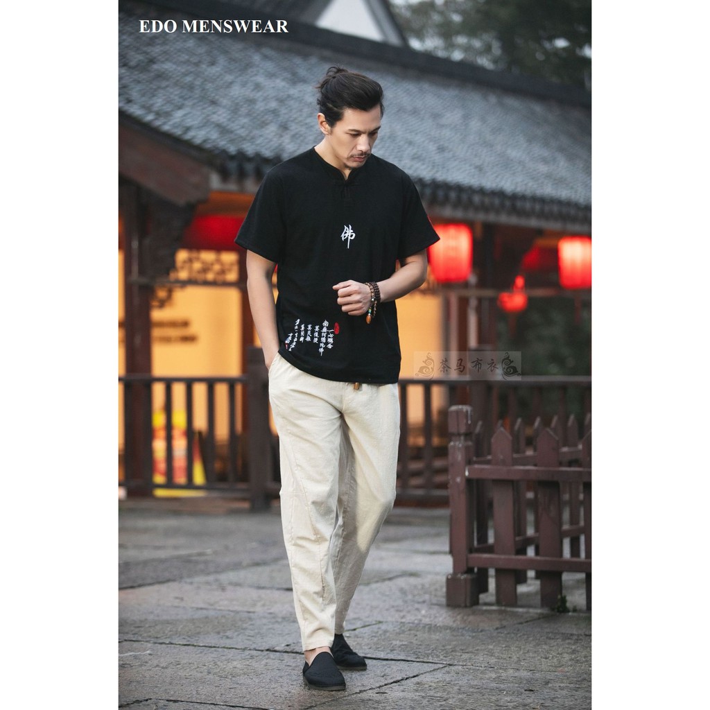 Áo Hanfu chất đũi mặc khỏe đẹp, siêu cool ngầu, phong cách