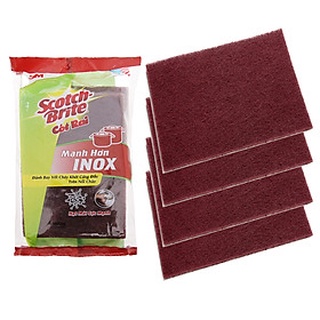 Miếng rửa chén Scotch Brite (Cót rai) 3M - 4 MIẾNG